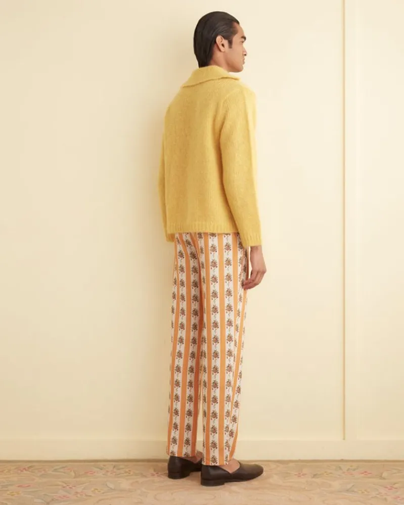 Trousers & Pants<BODE Striped Fruit Bowl Trousers Orange