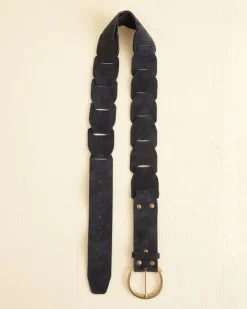 Accessories<BODE Suede Link Belt Navy