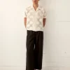 Shirts<BODE Sunflower Lace Short Sleeve Shirt - Ecru