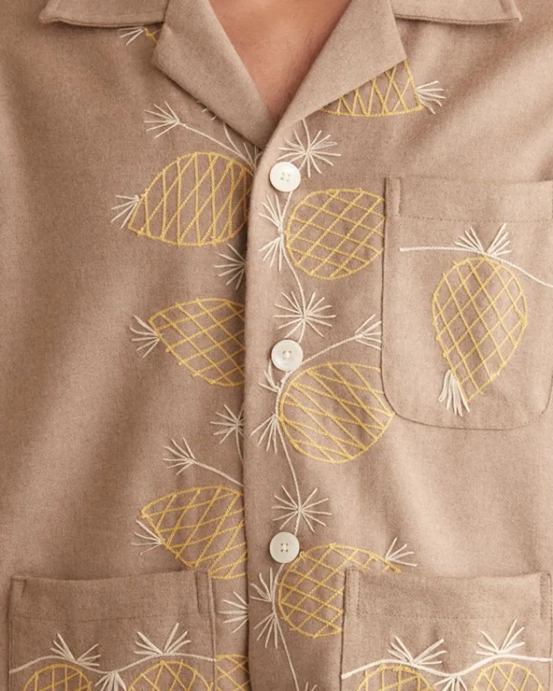 Shirts<BODE Sweet Pine Long Sleeve Shirt Oatmeal