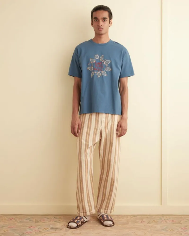 Cut & Sew<BODE Sweet Pine Music Tee Petrol