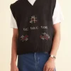 Knitwear<BODE Tic Tac Toe Vest Charcoal