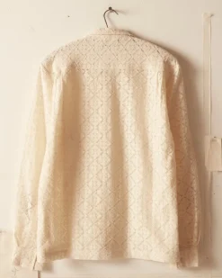Shirts<BODE Tile Lace Long Sleeve Shirt - Ecru