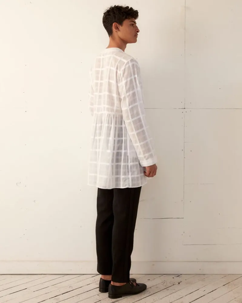 Shirts<BODE Tonal Plaid Jama Tunic