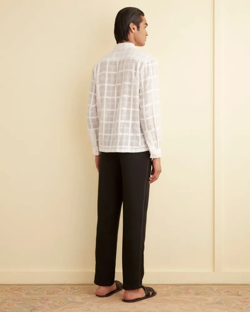 Shirts<BODE Tonal Plaid Long Sleeve Shirt