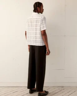 Shirts<BODE Tonal Plaid Short Sleeve Shirt