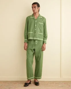 Shirts<BODE Top Sheet Long Sleeve Shirt Green