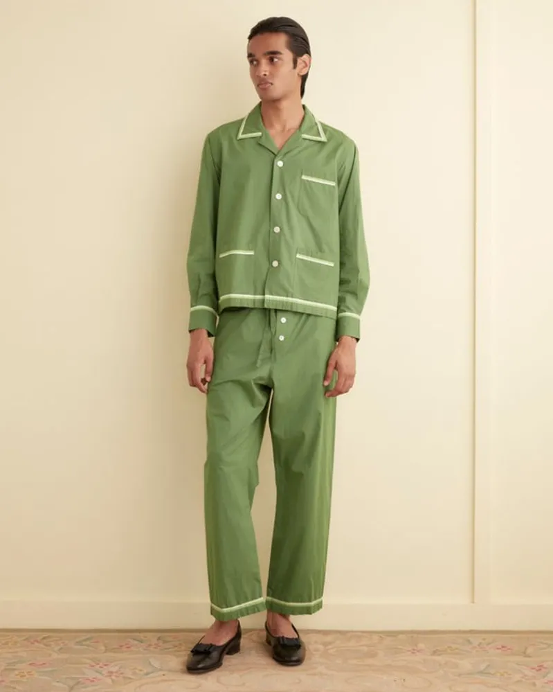 Shirts<BODE Top Sheet Long Sleeve Shirt Green