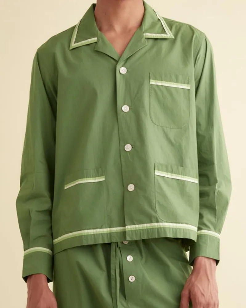 Shirts<BODE Top Sheet Long Sleeve Shirt Green