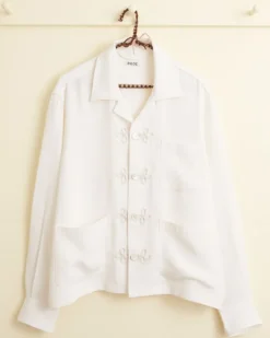 Shirts<BODE Trillium Long Sleeve Shirt Cream