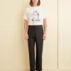 Trousers & Pants<BODE Tropical Wool Side-Buckle Trousers Black