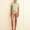 Underpinnings<BODE Truro Stripe Briefs Green/Cream