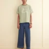 Cut & Sew<BODE Truro Stripe Tee Green/Cream