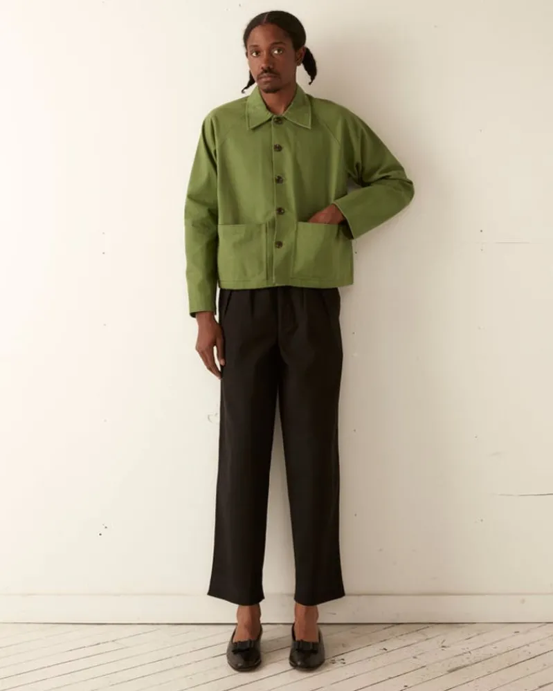 Outerwear<BODE Twill Cropped Car Jacket - Ivy