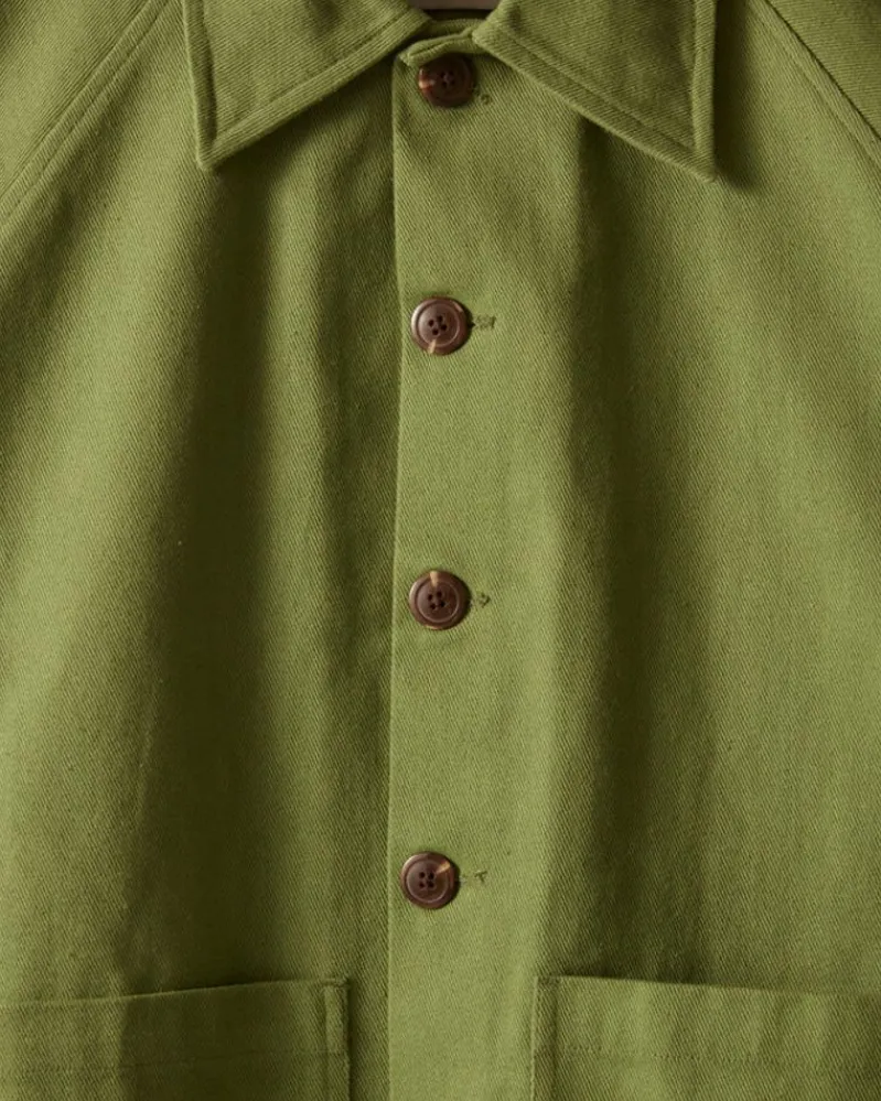 Outerwear<BODE Twill Cropped Car Jacket - Ivy