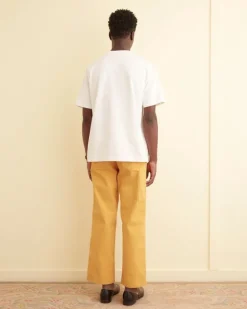 Trousers & Pants<BODE Twill Knolly Brook Trousers Yellow