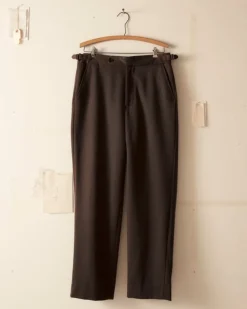 Trousers & Pants<BODE Twill Side Buckle Trousers - Black