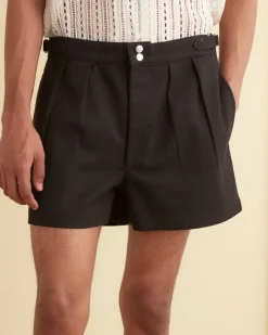 Shorts<BODE Twill Snap Shorts Black