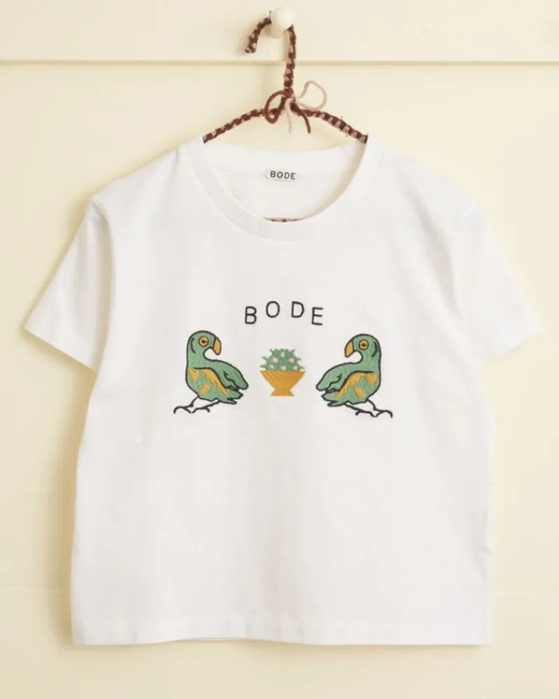 Cut And Sew<BODE Twin Parakeet Tee Cream