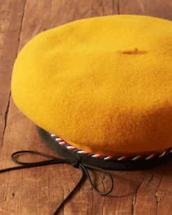 Accessories<BODE Twisted Piping Beret - Golden