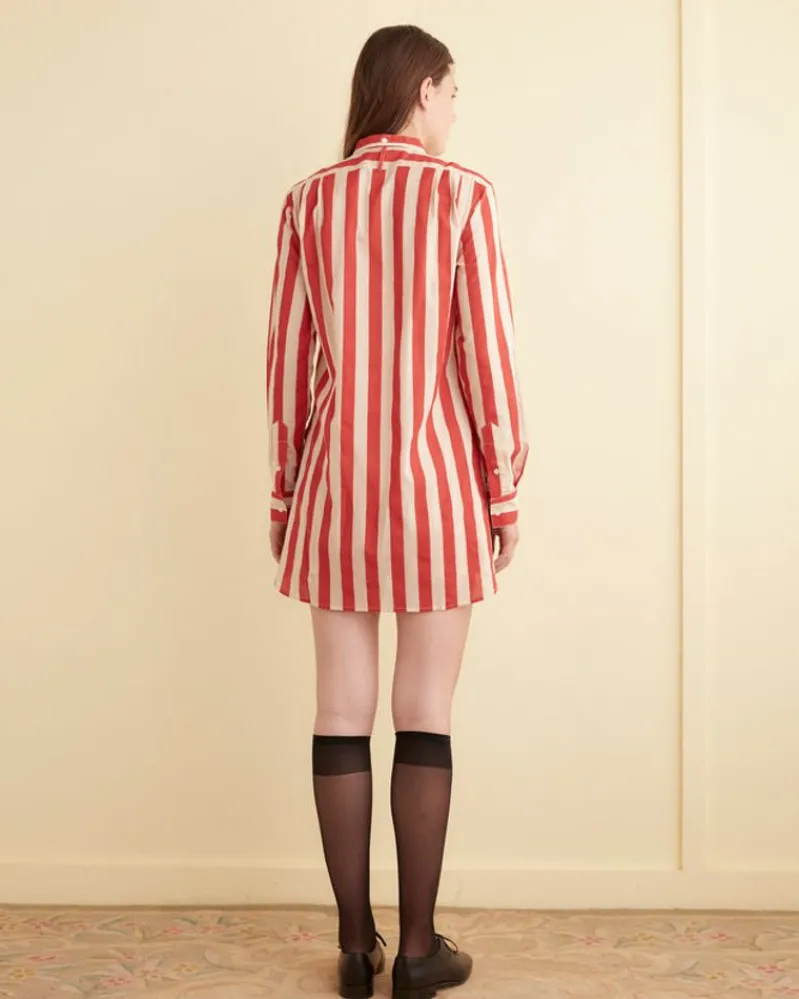 Tops<BODE Valance Stripe Long Sleeve Shirt
