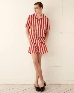 Shirts<BODE Valance Stripe Short Sleeve Shirt