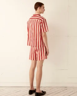 Shirts<BODE Valance Stripe Short Sleeve Shirt