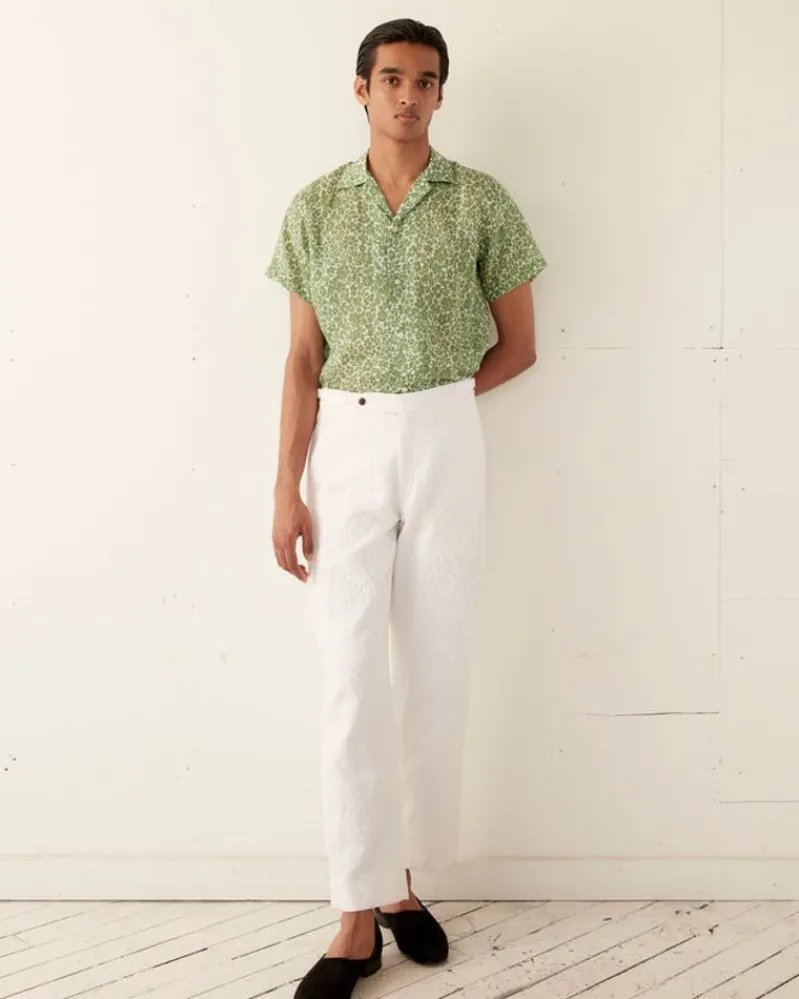Trousers & Pants<BODE Village Garden Trousers White