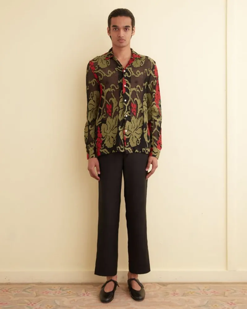 Shirts<BODE Vineyard Mesh Long Sleeve Shirt