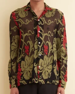 Shirts<BODE Vineyard Mesh Long Sleeve Shirt