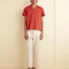 Shirts<BODE Voile Double Pocket Short Sleeve Shirt - Merlot