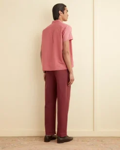 Shirts<BODE Voile Double-Pocket Short Sleeve Shirt - Pink
