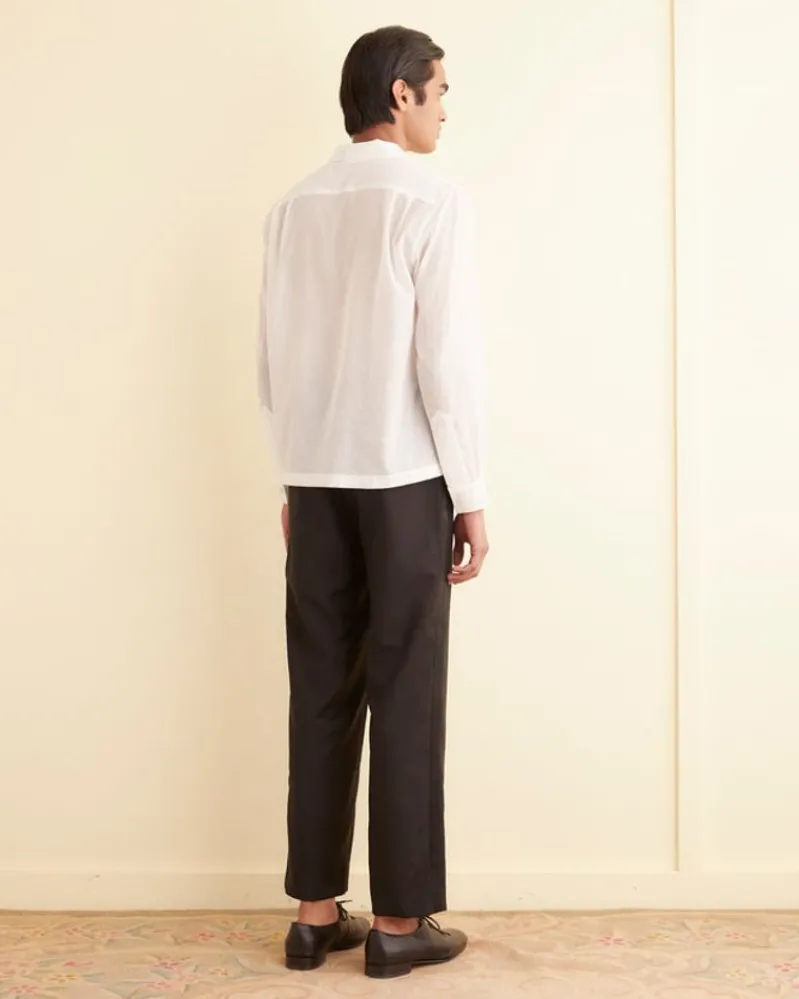 Shirts<BODE Voile Long Sleeve Shirt White
