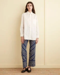 Tops<BODE Voile Murray Shirt White