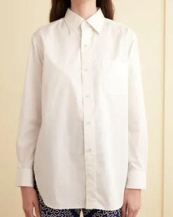 Tops<BODE Voile Murray Shirt White