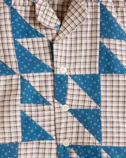 Baby Bode<BODE Wandering Lover Quilt Kid'S Shirt - Blue