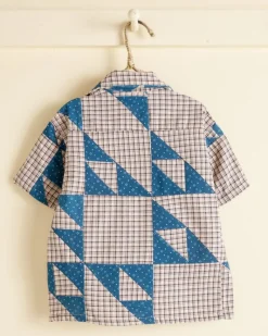 Baby Bode<BODE Wandering Lover Quilt Kid'S Shirt - Blue