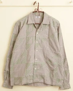 Shirts<BODE Wandering Lover Quilt Long Sleeve Shirt - Mint