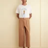 Trousers & Pants<BODE Wide Leg Snap Trousers Taupe