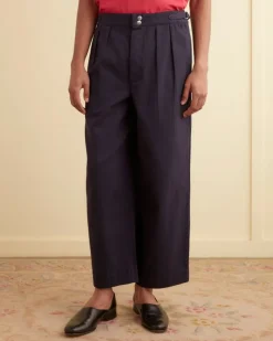 Trousers & Pants<BODE Wide Leg Snap Trousers Midnight