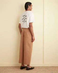 Trousers & Pants<BODE Wide Leg Snap Trousers Taupe