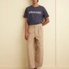 Trousers & Pants<BODE Wide Leg Snap Trousers - Khaki