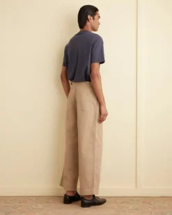 Trousers & Pants<BODE Wide Leg Snap Trousers - Khaki