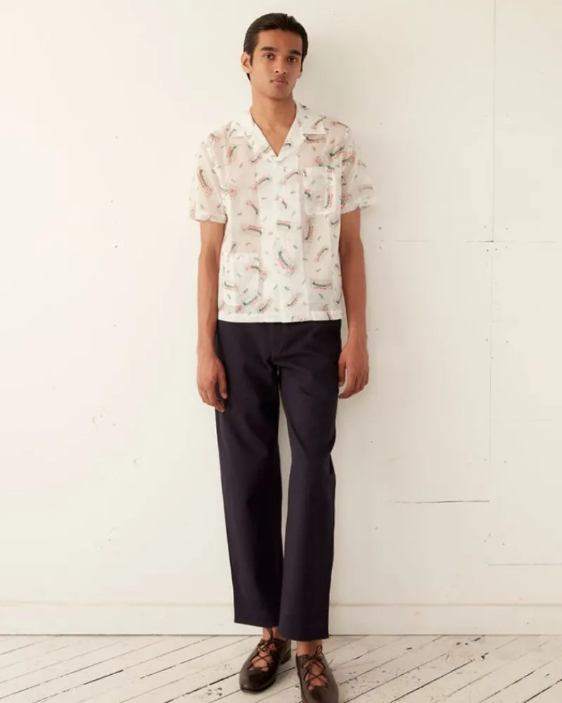 Shirts<BODE Wiggley Short Sleeve Shirt White