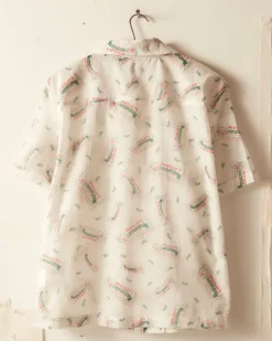 Shirts<BODE Wiggley Short Sleeve Shirt White