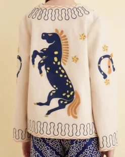 Outerwear<BODE Winter Stallion Jacket Cream