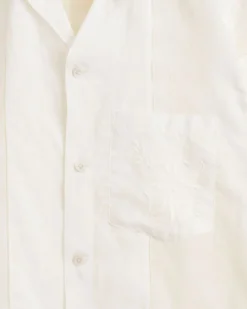 Shirts<BODE Zephyr Cotton Short Sleeve Shirt - Xs White
